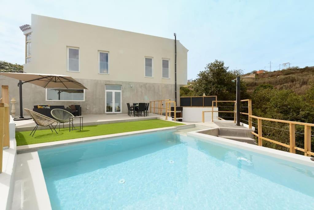 Villa Con Piscina Y Vista Al Mar Moya  Exterior photo